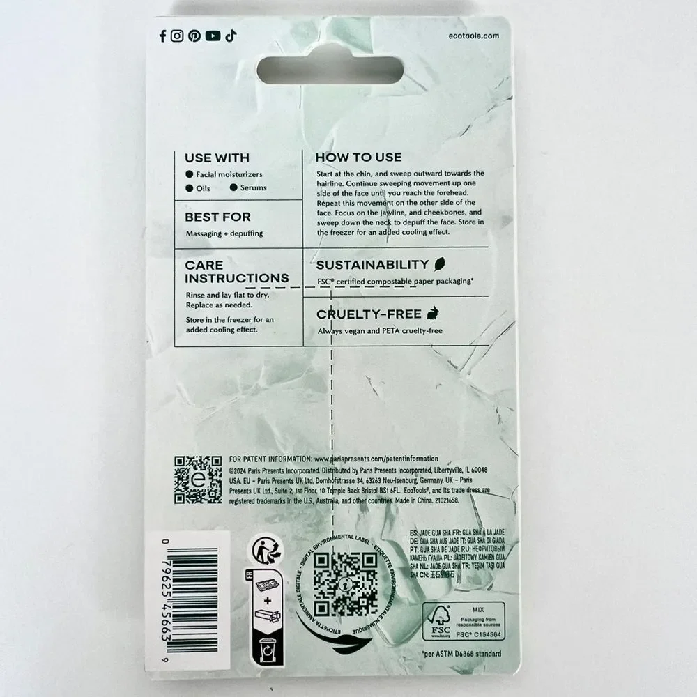 NWT EcoTools Jade Gua Sha Green Stone